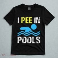 I Pee In Pools Funny Swimming Sayings Summer T-Shirt thumb 5
