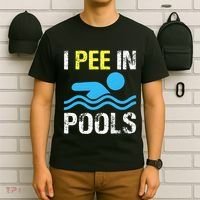 I Pee In Pools Funny Swimming Sayings Summer T-Shirt thumb 6