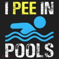 I Pee In Pools Funny Swimming Sayings Summer Beanie thumb 2