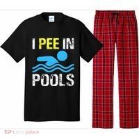 I Pee In Pools Funny Swimming Sayings Summer Pajama Set thumb 0