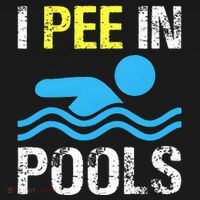 I Pee In Pools Funny Swimming Sayings Summer Mousepad thumb 1