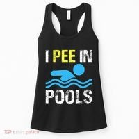 I Pee In Pools Funny Swimming Sayings Summer Women's Tank Top thumb 0
