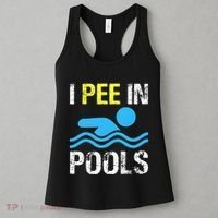 I Pee In Pools Funny Swimming Sayings Summer Women's Tank Top thumb 3