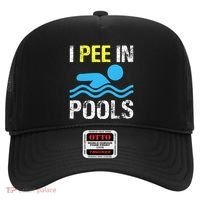 I Pee In Pools Funny Swimming Sayings Summer Hat thumb 0