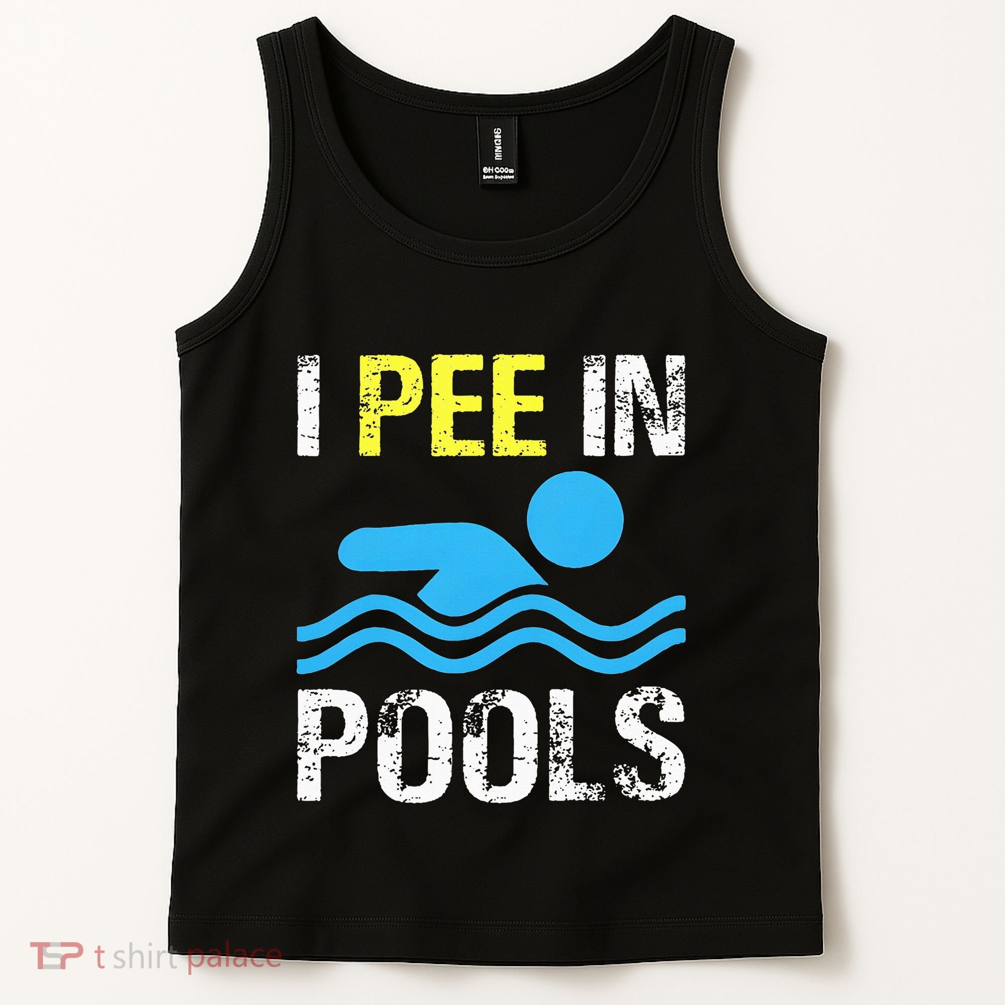 I Pee In Pools Funny Swimming Sayings Summer Tank Top