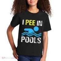 I Pee In Pools Funny Swimming Sayings Summer Kids T-Shirt thumb 2