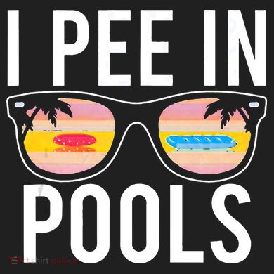 I Pee In Pools 7 Panel Mesh Trucker Snapback Hat