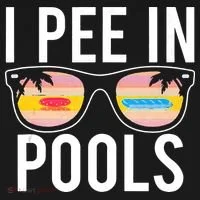 I Pee In Pools Doggie Tank thumb 4