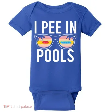 I Pee In Pools Baby Bodysuit