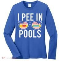 I Pee In Pools Women's Long Sleeve Shirt thumb 0