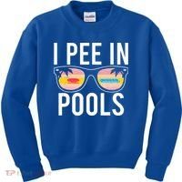 I Pee In Pools Kids Sweatshirt thumb 0