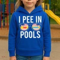 I Pee In Pools Kids Hoodie thumb 3
