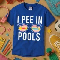 I Pee In Pools Kids T-Shirt thumb 3