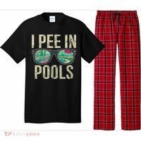 I Pee In Pools Glasses Summer Vacation Funny Pajama Set thumb 0