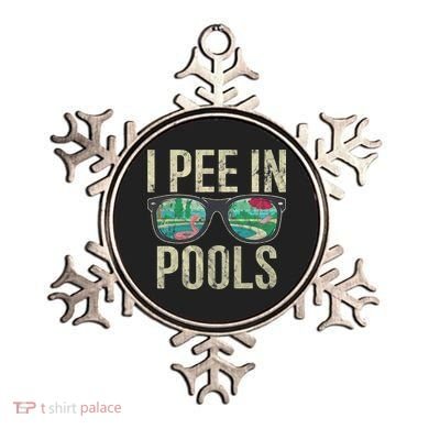 I Pee In Pools Glasses Summer Vacation Funny Ornament