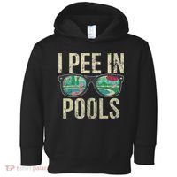 I Pee In Pools Glasses Summer Vacation Funny Toddler Hoodie thumb 0
