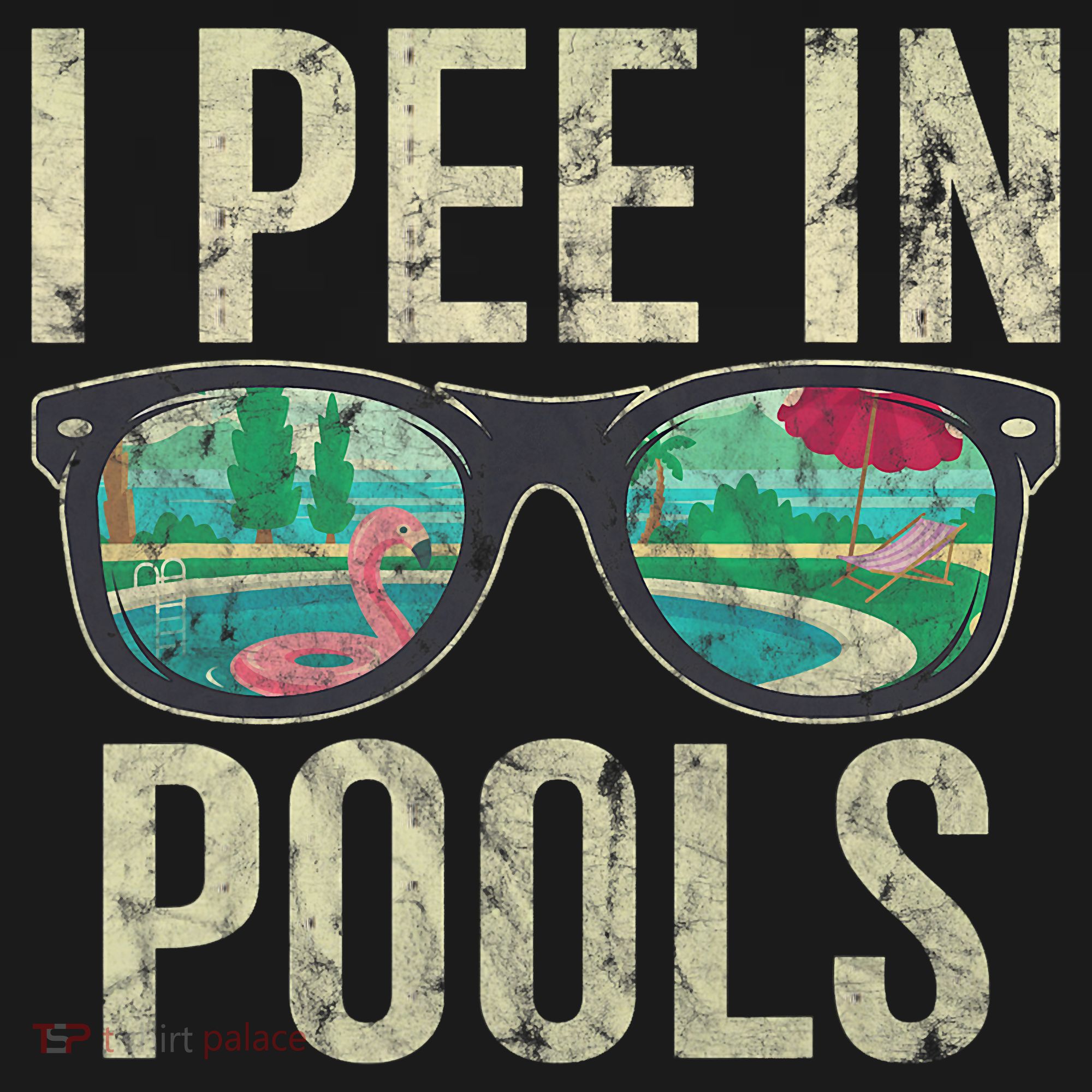 I Pee In Pools Glasses Summer Vacation Funny Visor