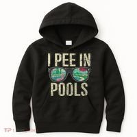 I Pee In Pools Glasses Summer Vacation Funny Kids Hoodie thumb 0