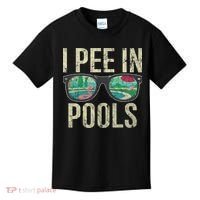 I Pee In Pools Glasses Summer Vacation Funny Kids T-Shirt thumb 0