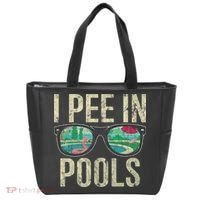 I Pee In Pools Glasses Summer Vacation Funny Tote Bag thumb 0