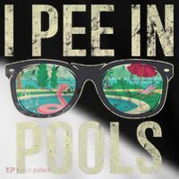 I Pee In Pools Glasses Summer Vacation Funny Toddler Fine Jersey T-Shirt thumb 2