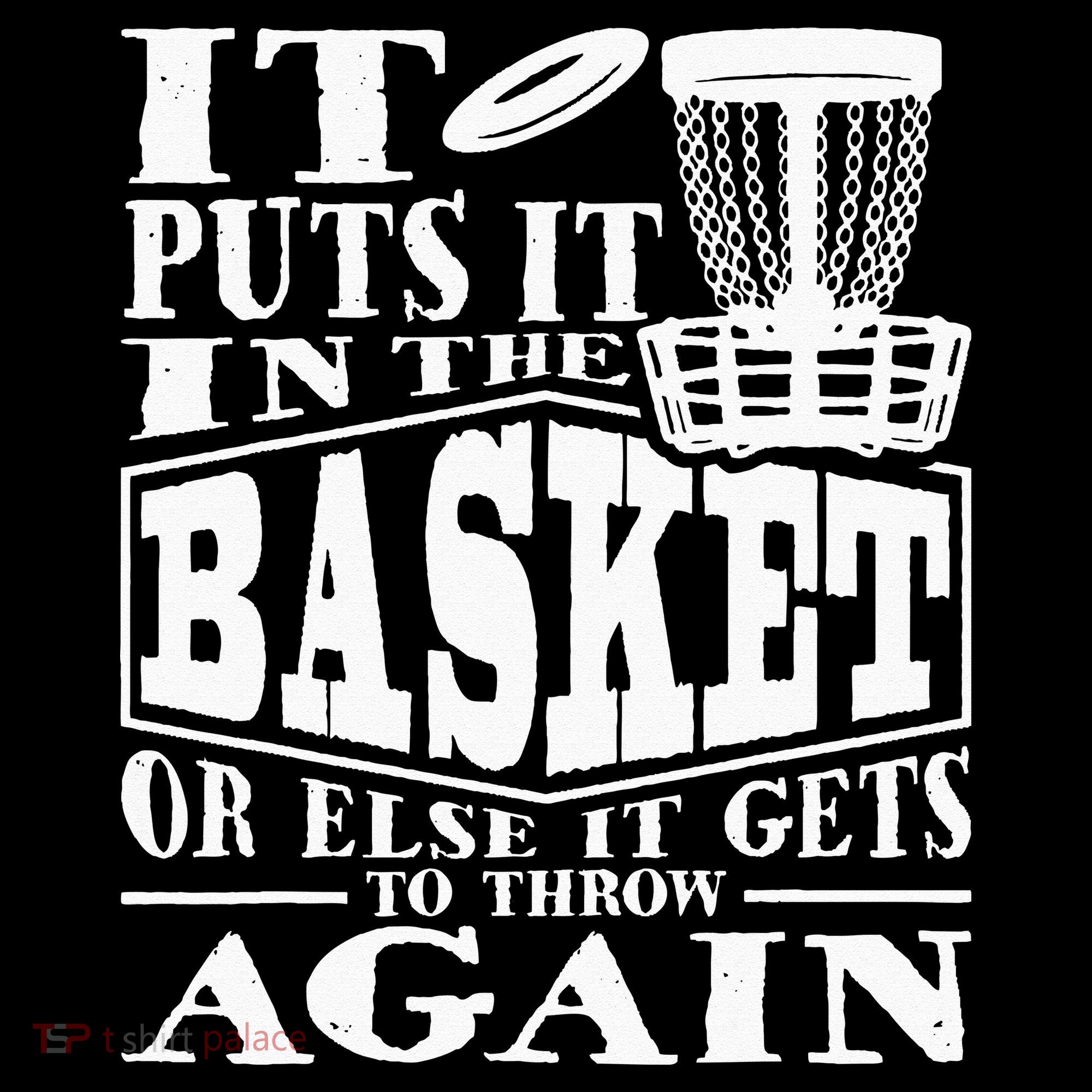 It Puts It In The Basket Disc Golf Player Disc Golfer Apron