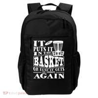It Puts It In The Basket Disc Golf Player Disc Golfer Backpack thumb 0