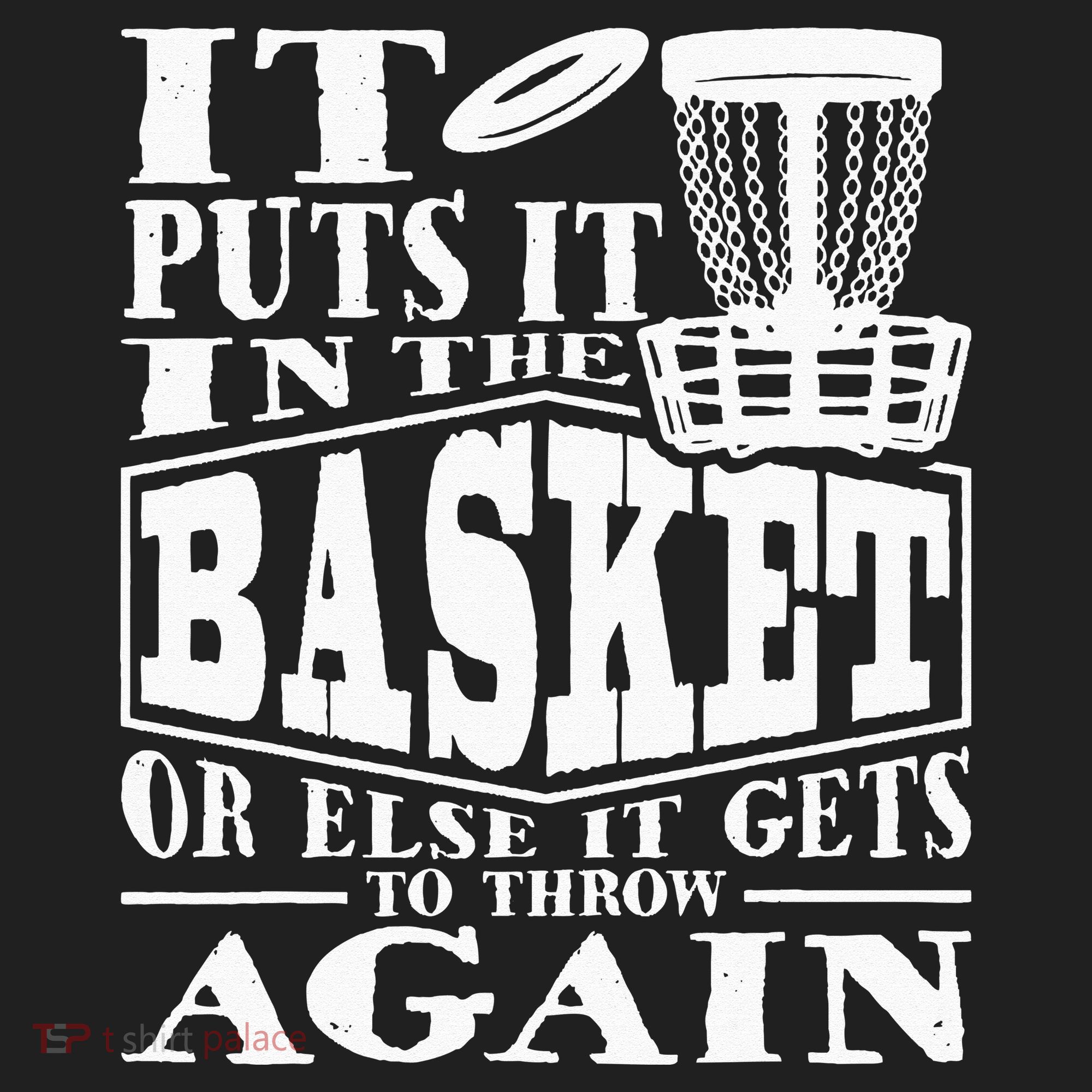 It Puts It In The Basket Disc Golf Player Disc Golfer Beanie