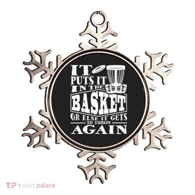It Puts It In The Basket Disc Golf Player Disc Golfer Ornament