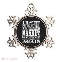 It Puts It In The Basket Disc Golf Player Disc Golfer Ornament thumb 0