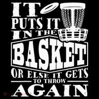 It Puts It In The Basket Disc Golf Player Disc Golfer Ornament thumb 1