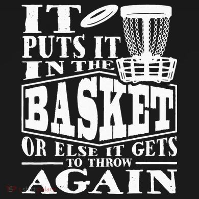 It Puts It In The Basket Disc Golf Player Disc Golfer Toddler Hoodie