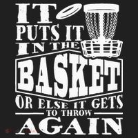 It Puts It In The Basket Disc Golf Player Disc Golfer Golf Towel thumb 3