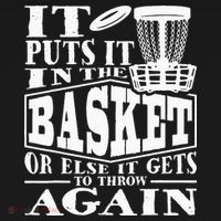 It Puts It In The Basket Disc Golf Player Disc Golfer Kids Hoodie thumb 5