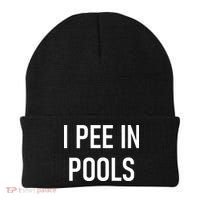 I Pee In Pools Funny Jokes Sarcastic Sayings Beanie thumb 0