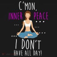 Inner Peace I Don't Have All Day Funny Yoga Tote Bag thumb 4