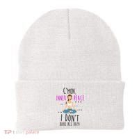 Inner Peace I Don't Have All Day Funny Yoga Beanie thumb 0