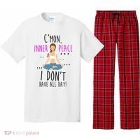 Inner Peace I Don't Have All Day Funny Yoga Pajama Set thumb 0