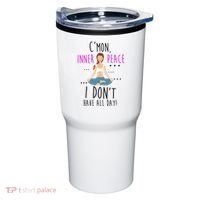 Inner Peace I Don't Have All Day Funny Yoga Tumbler thumb 0