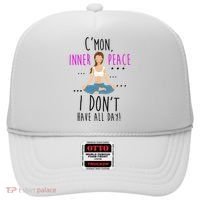 Inner Peace I Don't Have All Day Funny Yoga Hat thumb 0