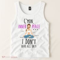 Inner Peace I Don't Have All Day Funny Yoga Tank Top thumb 2