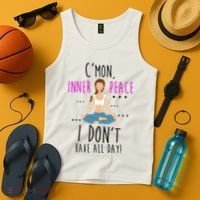 Inner Peace I Don't Have All Day Funny Yoga Tank Top thumb 4