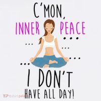 Inner Peace I Don't Have All Day Funny Yoga Visor thumb 3
