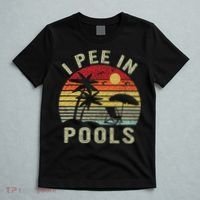I Pee In Pools Sarcastic Sayings For Pools Lovers Retro T-Shirt thumb 5