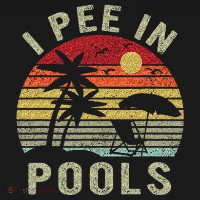 I Pee In Pools Sarcastic Sayings For Pools Lovers Retro Bucket Hat