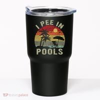 I Pee In Pools Sarcastic Sayings For Pools Lovers Retro Tumbler thumb 0