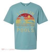I Pee In Pools Sarcastic Sayings For Pools Lovers Retro Sueded Cloud Jersey T-Shirt thumb 0