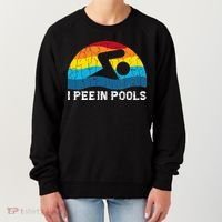 I Pee In Pools Funny Swimmer Swimming Coach Women's Sweatshirt thumb 0