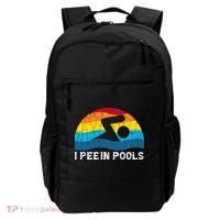 I Pee In Pools Funny Swimmer Swimming Coach Backpack thumb 0
