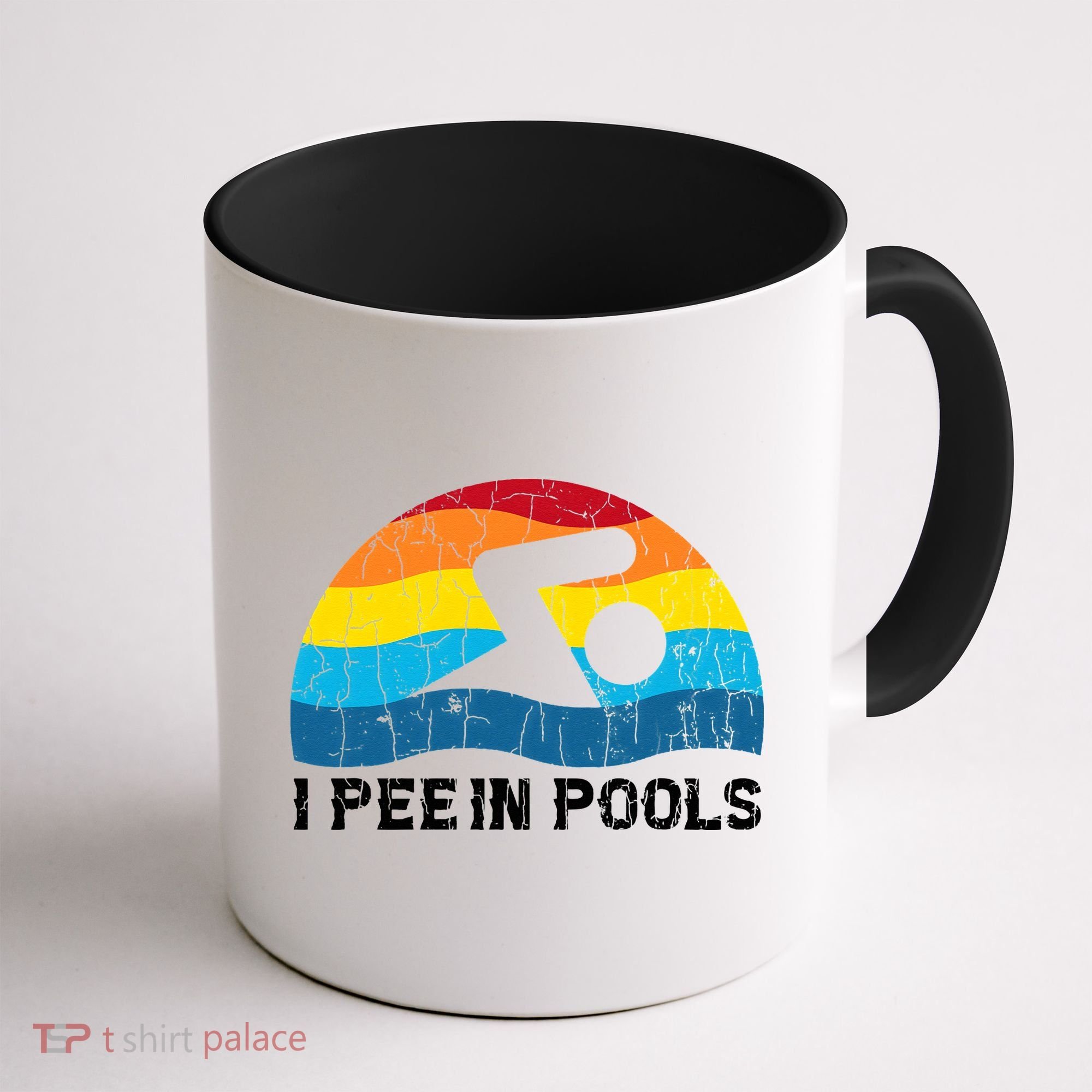 I Pee In Pools Funny Swimmer Swimming Coach Coffee Mug
